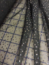 Stretch Mesh - 60-inches Wide Holo Glitter Black